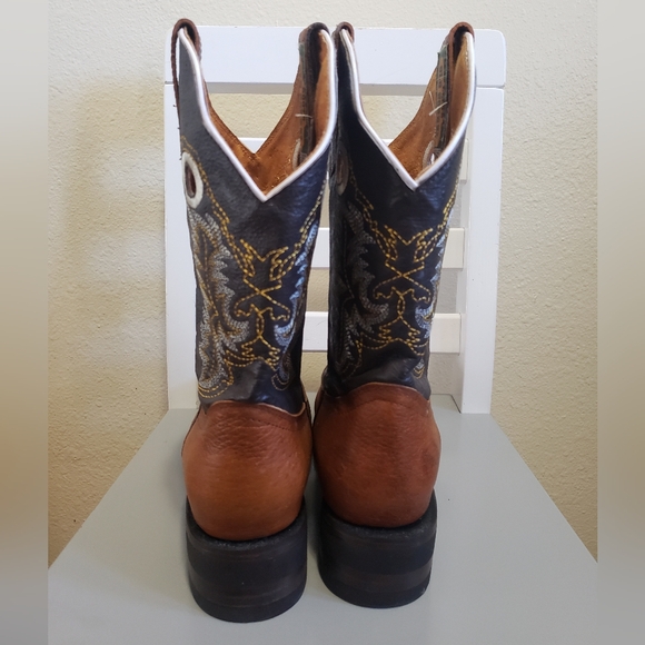 Cowgirl Boots Leather Made in Mexico Size 7 Brown Color - Picture 5 of 13